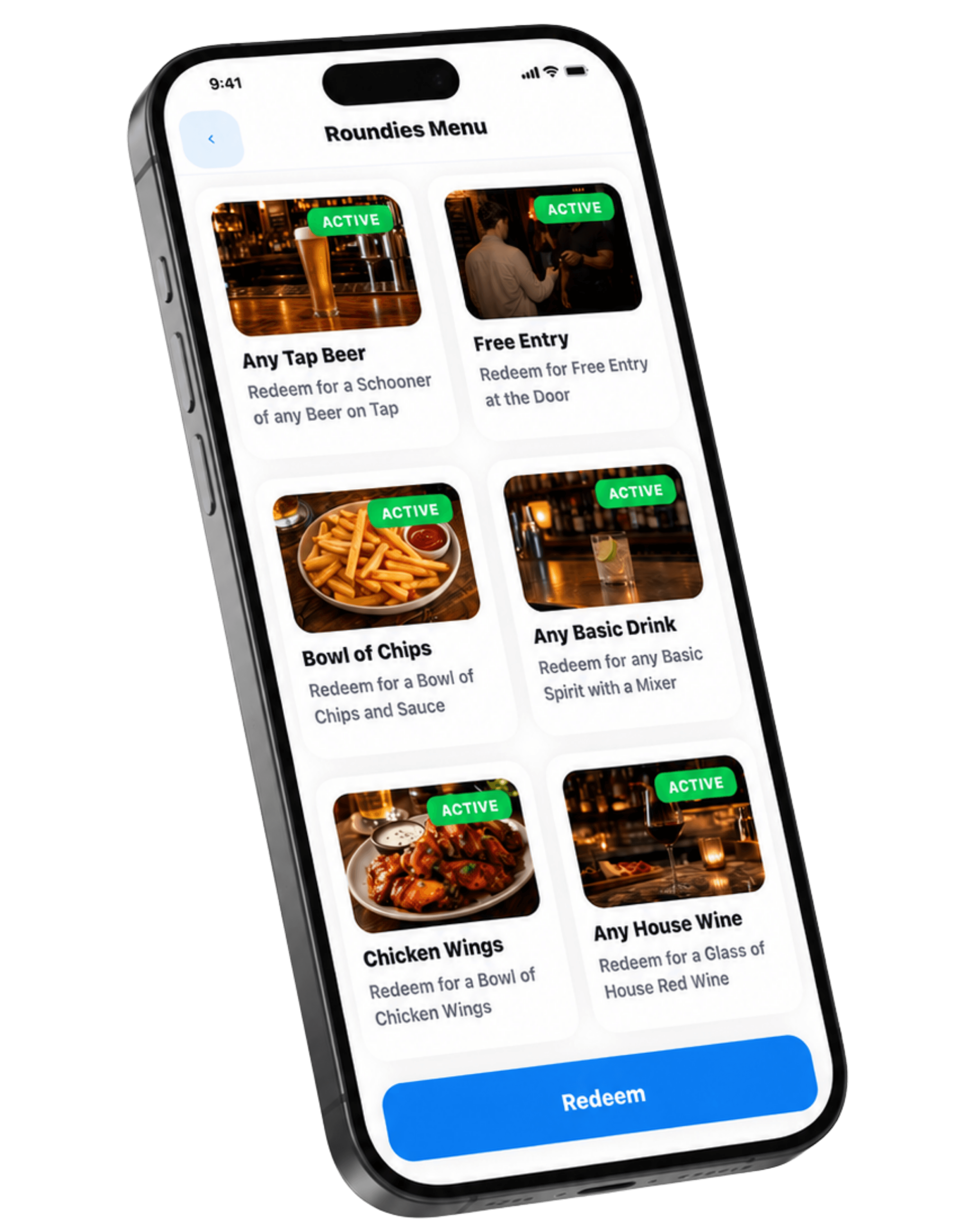 Browse the Roundie menu